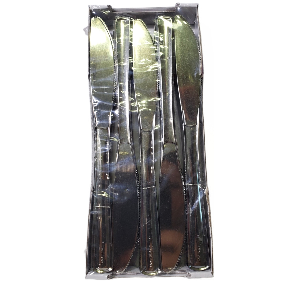 Kitchen Flatware Party Home Dining Reuseable 50 Plastic Outdoor Knives Cutlery